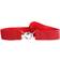 Elastikbaelter Glitter Belt with Fine Buckle - Red/Silver