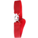 Elastikbaelter Glitter Belt with Fine Buckle - Red/Silver