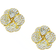 Abelstedt Flora Flower Earrings - Gold/Crystals