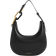 Charles & Keith Kora Metallic Accent Moon Bag - Black