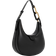 Charles & Keith Kora Metallic Accent Moon Bag - Black