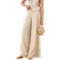 Stradivarius Flowing Striped Trousers - Vanilla