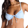 Boux Avenue Ibiza Floral Plunge Bikini Top - Powder Blue