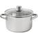 Mainstays Stainless Steel 4-Quart Steamer Pot with Glass Lid with lid 1 gal 8.8 "