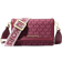 Michael Kors Jet Set Small Logo Print Woven Smartphone Crossbody Bag - Mulberry