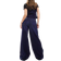 ASOS DESIGN Soft Wide Leg Jean In Rinse - Navy