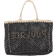 River Island Poolside Crochet Beach Bag - Black