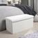 OHS Foldable Boucle Storage Bench 76x38cm