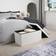 OHS Foldable Boucle Storage Bench 76x38cm