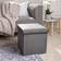 OHS Matte Velvet Cube Pouffe 38cm