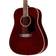 Washburn Wd100dl Dreadnought Mahogany Acoustic Guitar Transparent Wine Red