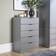 Big Furniture Warehouse Grey Phoenix 5 Chest of Drawer 63x90cm