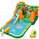 Costway Monkey Themed Inflatable Water Slide with Jumping Area & Pool with 680W Blower