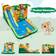 Costway Monkey Themed Inflatable Water Slide with Jumping Area & Pool with 680W Blower