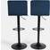 OHS Set of 2 Adjustable Velvet Bar Stools Bar Stool 87cm 2pcs