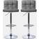 OHS Set of 2 Adjustable Faux Leather Bar Stools Bar Stool 87cm 2pcs