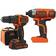 Black & Decker Værktøjssæt BCK21S1S-QW (BDCHD18 BDCIM18N); 18 V; 1x1,5 Ah batt