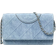 Tory Burch Fleming Print Suede Crossbody - Denim
