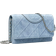 Tory Burch Fleming Print Suede Crossbody - Denim