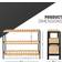 Keplin Keplin Natural & 3 Tier Natural Bamboo Shelf Organiser Shoe Rack 70x55cm