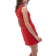 Topshop Square Neck Embroidery Mini Dress - Red