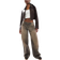 Bershka Baggy Wide Leg Jeans - Washed Brown