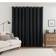 Dunelm Luna Brushed Blackout Eyelet Curtains - Jet Black 168x182cm