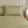 Dunelm Larken Seersucker and Pillowcase Set - Soft Olive Duvet Cover Green (260x220cm)