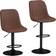 Homcom Adjustable Swivel Breakfast Barstools Set of 2 Bar Stool 110cm 2pcs
