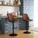 Homcom Adjustable Swivel Breakfast Barstools Set of 2 Bar Stool 110cm 2pcs