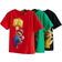 H&M Boys Red 3-pack printed T-shirts 1½-2Y