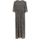 Lindex Patterned Midi Dress - Off Black