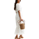 New Look Floral Print Milkmaid Midi Dress - White