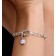 Pandora Engravable Evil Eye Mini Dangle Charm - Silver/Multicolour