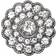 Go Handmade Bling Knopen Zilver 4 stk