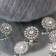 Go Handmade Bling Knopen Zilver 4 stk