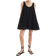 River Island Swing Contrast Stitch Mini Dress - Black