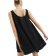 River Island Swing Contrast Stitch Mini Dress - Black