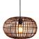ECO-Light Bamboo Hängeleuchte Ø 25 cm Braun Pendelleuchte ∅ 40cm
