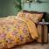 Dunelm Yael Leopard Ochre Duvet Cover Multicolour, Yellow (200x200cm)