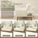Futon Bed 75.39 Inch Cream Sofa 75.4" 2 Seater