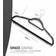 Keplin Velvet 20 Pack Non-Slip with Tie Bar & 360° Hook Hanger 41.5cm 20pcs