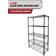 Hyper Tough Hyper Tough 5-Tier Wire Storage Shelves 36 W x 16 D x 72 H 1750 lb Load Capacity Black Shelving System 36x72"