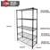 Hyper Tough Hyper Tough 5-Tier Wire Storage Shelves 36 W x 16 D x 72 H 1750 lb Load Capacity Black Shelving System 36x72"