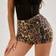 Shein Y2K Leopard Print All-Over Sequin Vintage Super Short - Sparkly