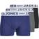 Jack & Jones Boxershorts 3-pack Dark Grey Melange/Ocean Cavern/Black