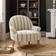 Dunelm Folkstone Stripe Olive Armchair 77cm