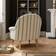 Dunelm Folkstone Stripe Olive Armchair 77cm