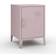 Dunelm Helga Metal Heather Bedside Table 38x38cm