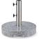 VonHaus Parasol Base Round Granite Effect 22kg Umbrella Stand Heavy Duty - Light Grey - One Size